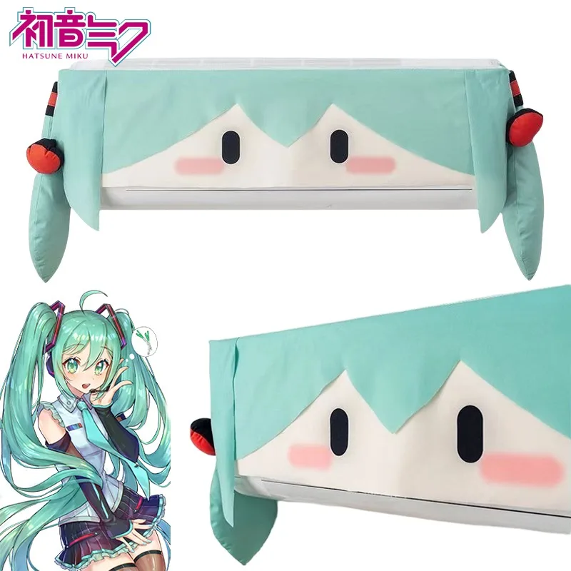 

Hatsune Miku Air Conditioner Dust Cover Anime Hanging Air Conditioner Decorations Home Accessories Cute Thick Dust Cover Gifts