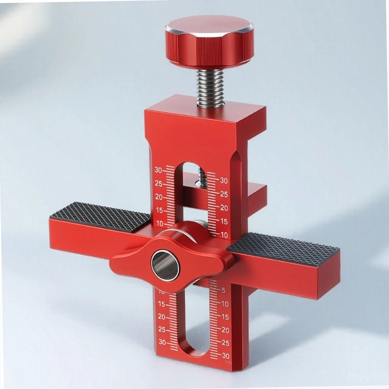 Aluminum Alloy Cabinet Door Flush Mount Locator Rebounder Drilling Jig Wall Cabinet Panel Positioning Support Bracket