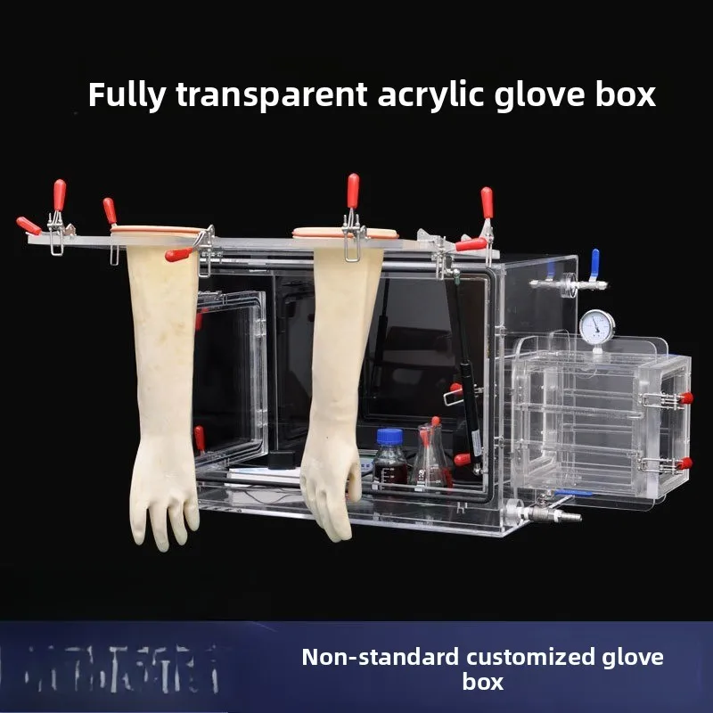 Glove box, anaerobic operation box for plexiglass laboratory