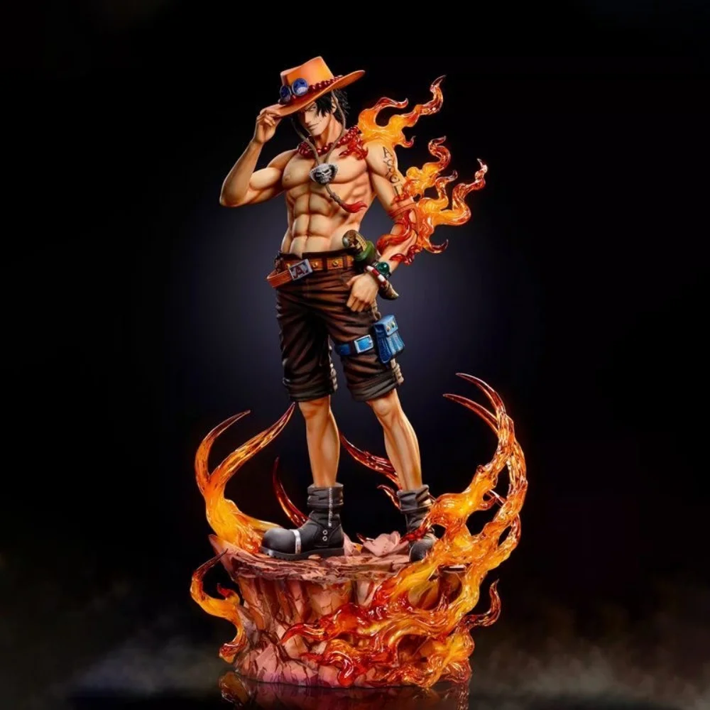 Anime One Piece Portgas D Ace Action Figure 35cm/13.78inch Pvc Statue Ace Figures Ornament Collection Model Toys for Gifts - view 2