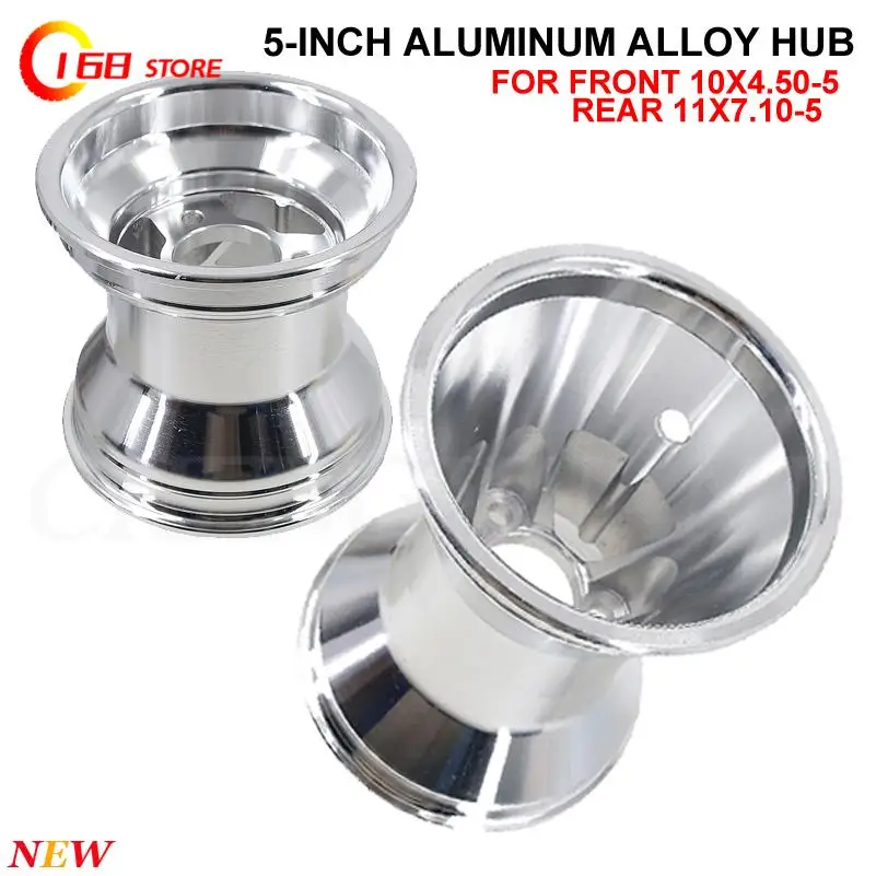 5 Inch Go Kart Rims 11x7.10-5 10x4.50-5 Aluminum Alloy Front and Rear Wheel Hub for Drift Car Go Karting Racing Track Racer