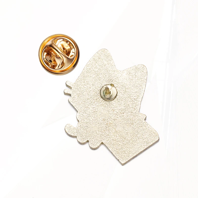 Danemark ges de Revers des Pins, Broche Personnalisée en Émail, Bijoux de Dessin Animé Animal, Cadeau pour Enfant, Amis, Club de Chat Effrayant, Garçons Sauvages