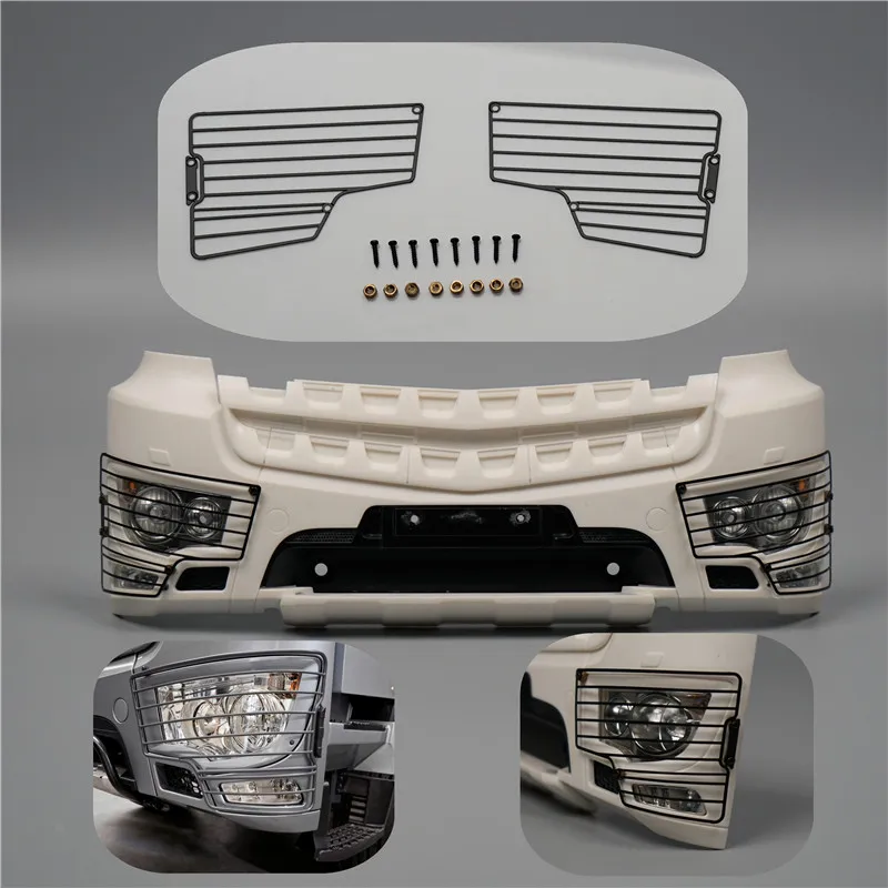 1/14 RC Truck Arocs Metal Headlight Guards Lampshade For Tamiya 1/14 RC Tipper Truck 56366 56361 for Arocs Parts Accessories