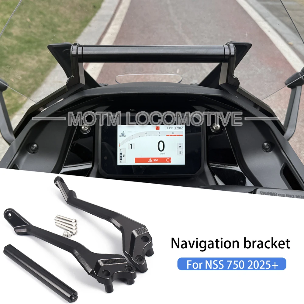 FOR NSS750 Motorcycle Modified Phone Expansion Navigation Mount Car Navigation Mount CNC Aluminum Alloy Navigation Bracket 2025