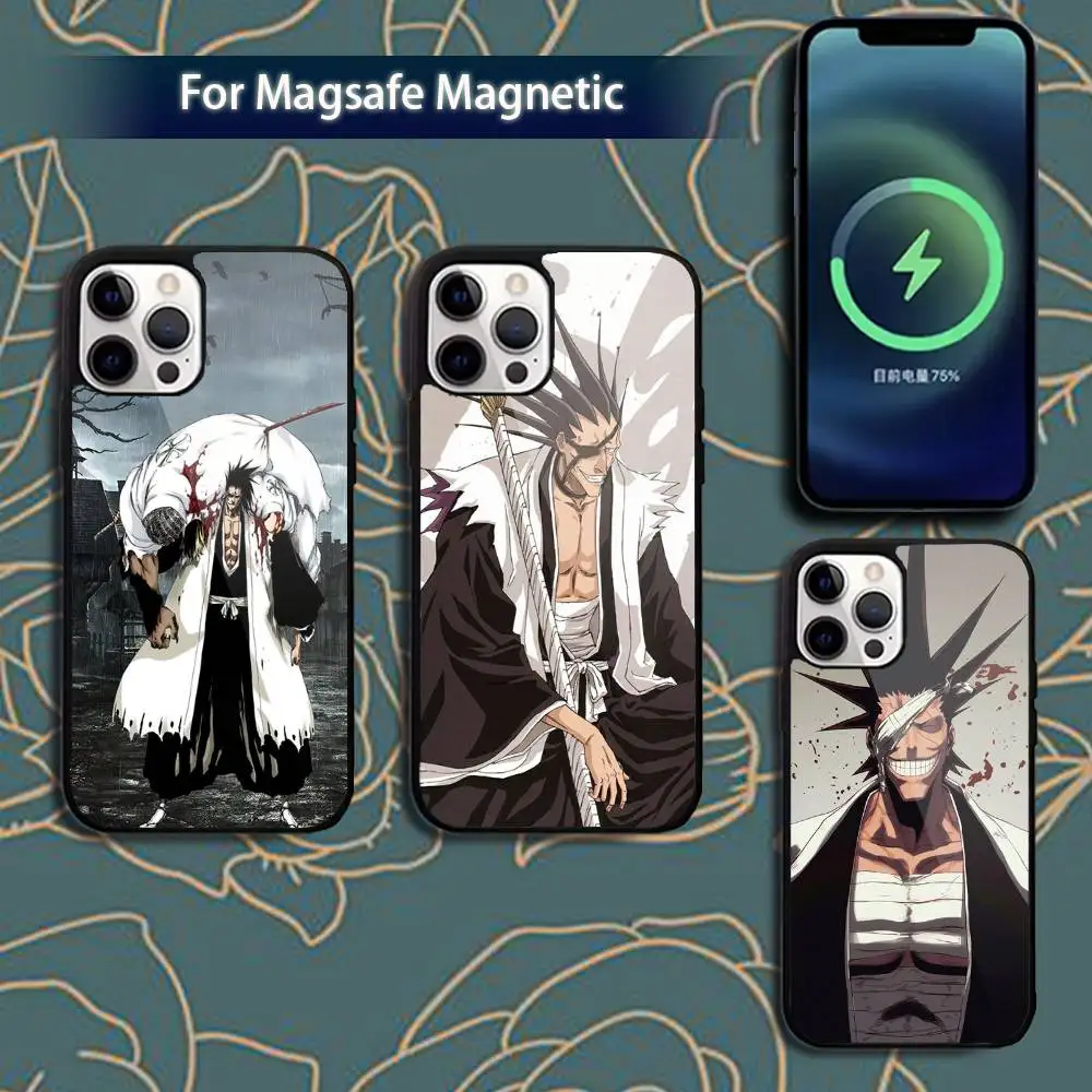 

B-Bleach Zaraki K-Kenpachi- Phone Case For iPhone 17,16,15,14,13,12,11,Pro,Max,Plus,Mini,Magsafe,Magnetic Wireless Charging Case