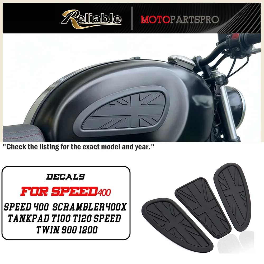 

Motorcycle Side Tank pad Cover Sticker For Speed400 SPEED 400 Scrambler400X Scrambler400x Tankpad T100 T120 speed twin 900 1200