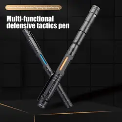 Self-defense Pen Multifunctional Emergency Writing Records Whistle For Survival Emergency Survival In The Field Tactical Pen