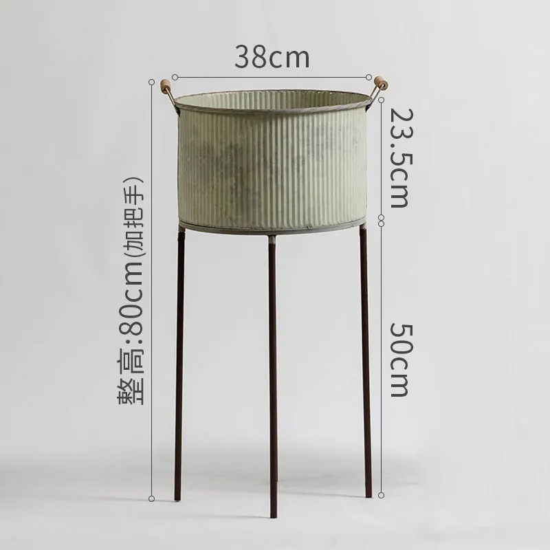 Iron Plant Stand for Balcony Floor Flower Pot Holder for Succulents Window Sill Garden Display Shelf Rustic Metal Display Stands 6