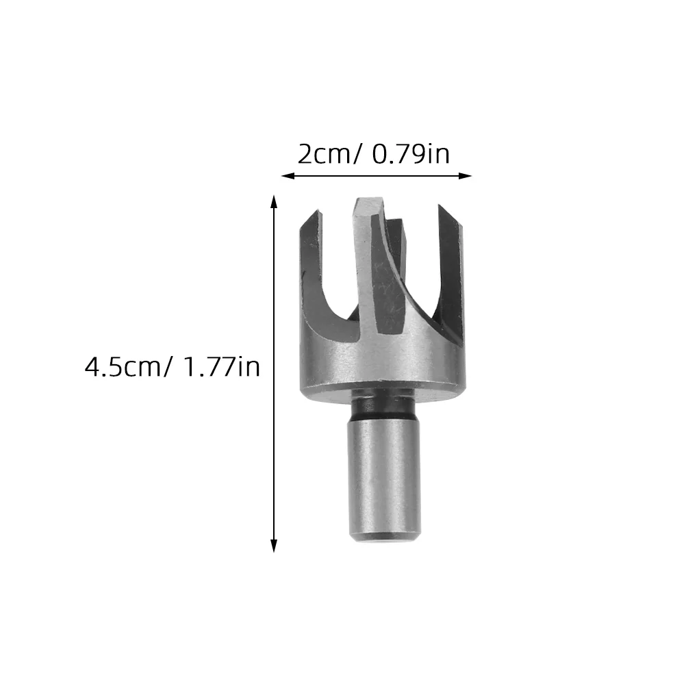 

4 Pcs Tapered Wood Plug Cutter Set Deep Cutting Tool Drill Bits