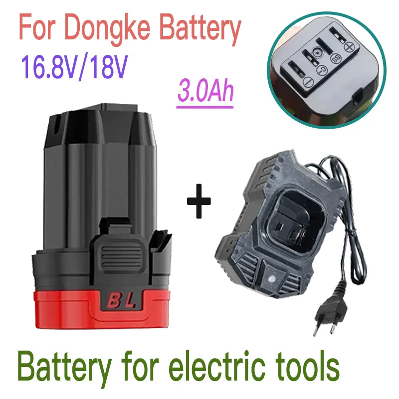 100% New 16.8V/18V  3.0Ah Battery for Dongke JAVN Battery Brushless Small Steel Gun Starter Brushless Lithium Battery Starter