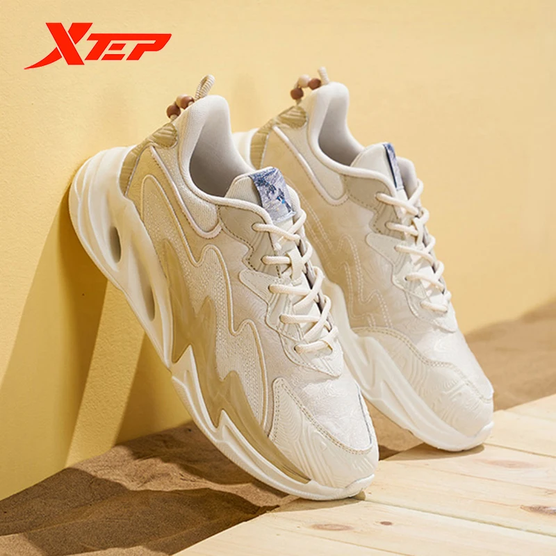 Xtep Old Daddy Women\'s Sport Shoes Autumn Fashion Lightweight Comfortable Casual Sneakers Running Shoes 978318320044