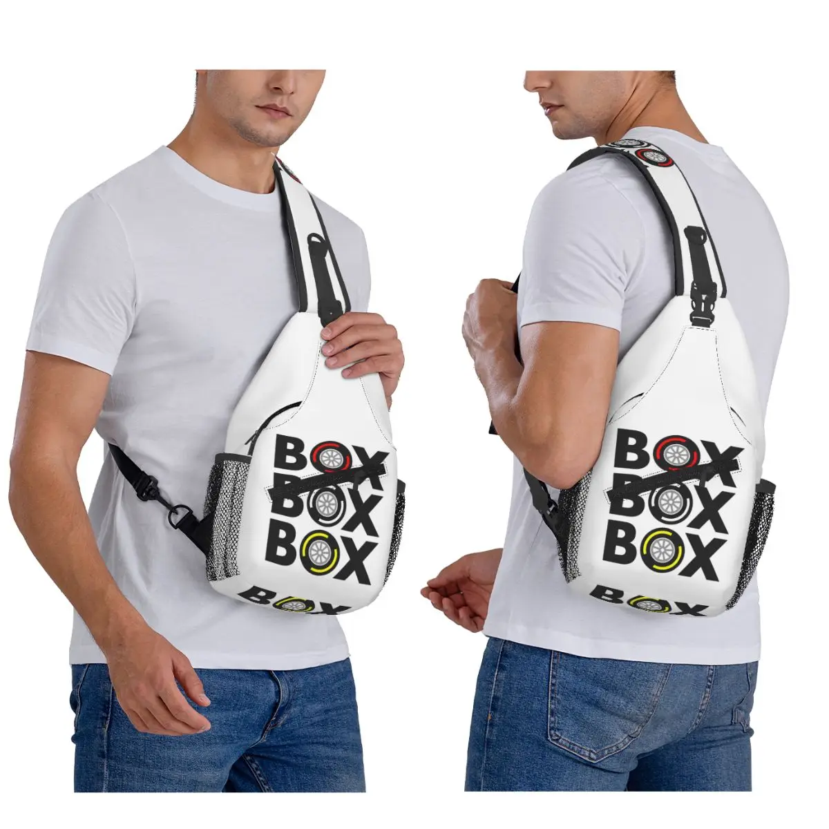 

«Коробка-коробка» F1 с дизайном шин, нагрудная сумка, мужской рюкзак через плечо, нагрудная сумка, дорожный походный рюкзак, сумка на плечо