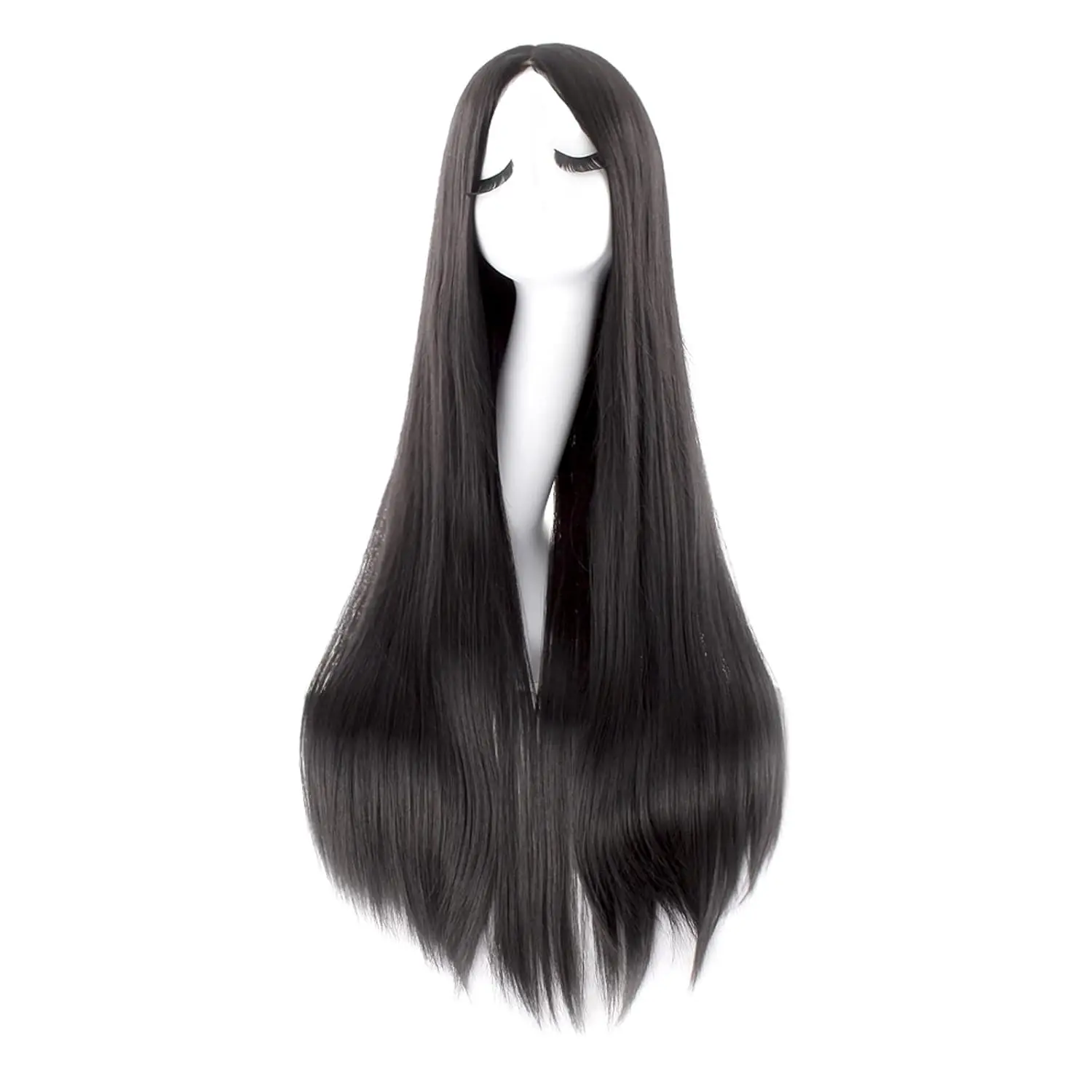 WHIMSICAL W 40 Inch/ 100 cm Carve Long Straight Cosplay Wig Anime Costume Party Synthetic Wigs