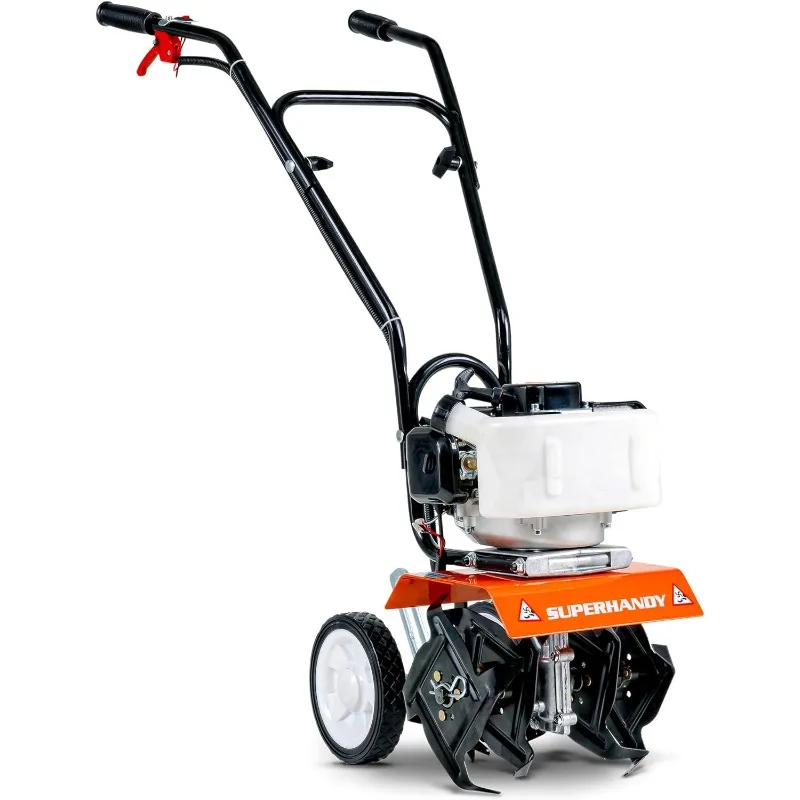 

2 Stroke Gas Mini Tiller Cultivator - 1.8HP, 4 Adjustable Steel Tines, Forward Rotation, 10" Tilling Width - Ideal for Garden