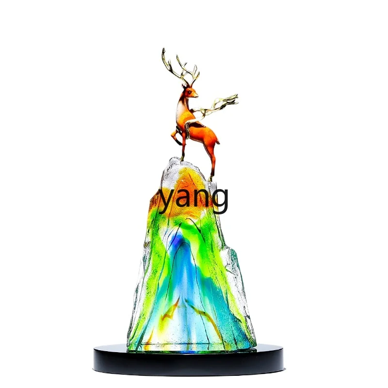 

YHM Handmade Creative Deer Decoration Ornament High-End Feel Living Room