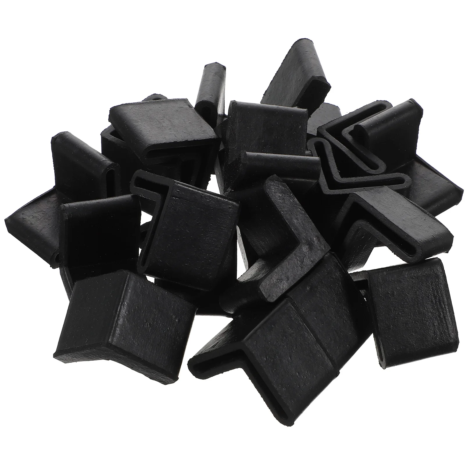 

30Pcs Rubber Angle Furniture Leg Pads Non-Slip Protectors L Shape Chair Desk Bed Floor Covers Non-Slip Furniture Pads