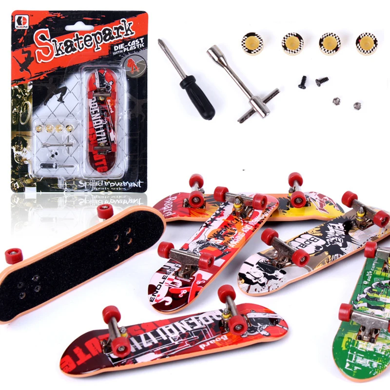 Creative Printing Professional plastic Finger Skateboard Mini Finger Boards Skate Truck Finger Skateboard For Kid Toy H24