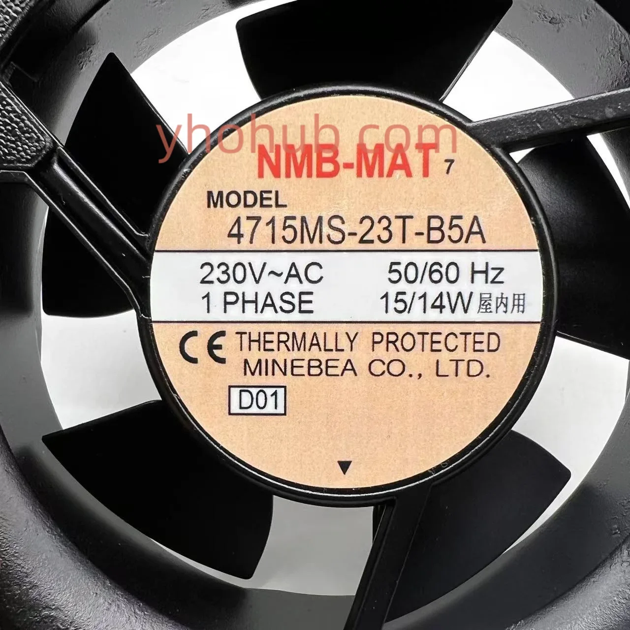 

NMB-MAT 4715MS-23T-B5A D01 AC 230 В 15 Вт 120x120x38 мм Вентилятор охлаждения сервера