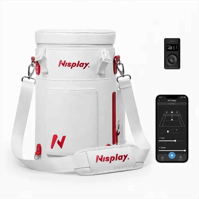 Nisplay L1 lightweight tennis serve machine with remote control function through application program