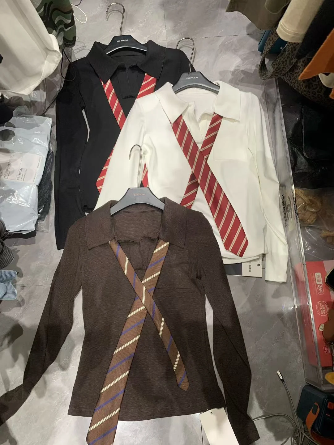 

Early Autumn Long Sve Ne T-irt Korean Sle Simple Design Slimming Top Faionable Breathable Cotton Ladies' irt