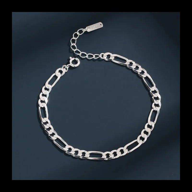 

Accessories S925 Silver Bracelet Simple Hand Jewelry Fashion Versatile Popular Silver Bracelet