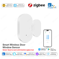 Ewelink Zigbee Door Window Sensor Open Closed Detector Security Wireless Burglar Alarm Door Sensors Support Alexa Home Assistant