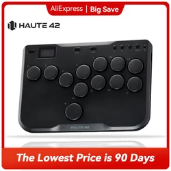 Haute42 Cosmox Mini Joystick pour Arcade, Hitbox Contrmatérielle Keyboard, Leverless Hitbox, FPackage Stick pour PS4, PS5, Switch Arcade Stick, PC