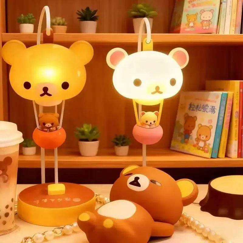 Rilakkuma Ballonlicht Schattig Sanx Bos Decoratieve Ballonlamp Cartoon Nachtlampje Ontspannend Beer Thema Creatief Home Decor