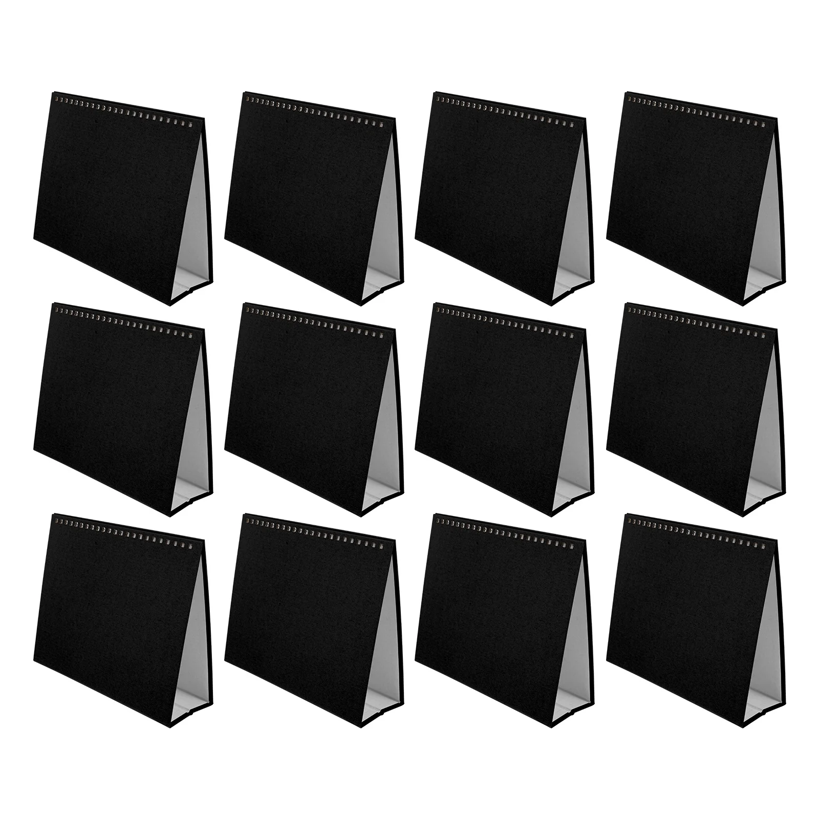 

12pcs Desk Base Diy Desktop Calendar Shelf Iridescent Paper Material Blank Base For Desk Calendar Craft Project Decoration