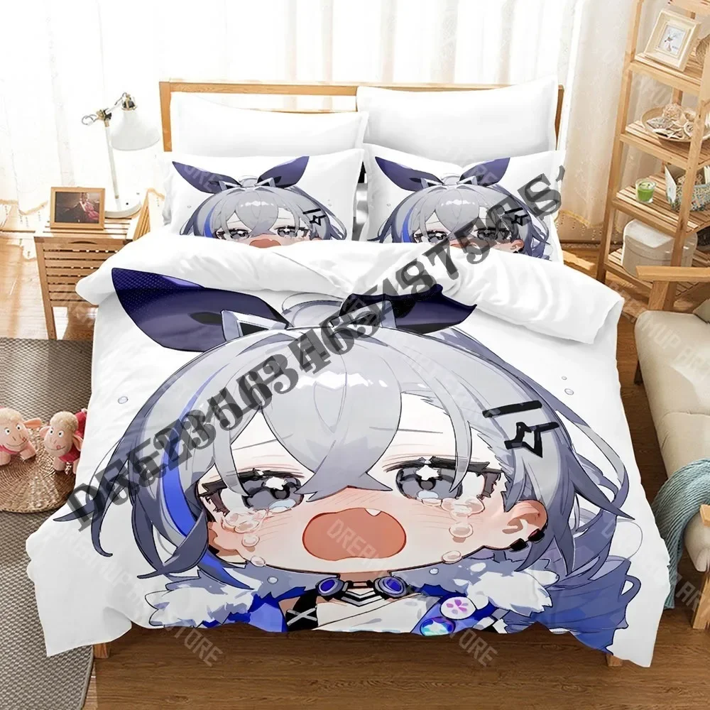 2026 3D Print Silver Wolf Honkai Star Rail Bedding Set Single Twin Full Queen King Size Bed Set Adult Kid Bedroom Duvetcover Set