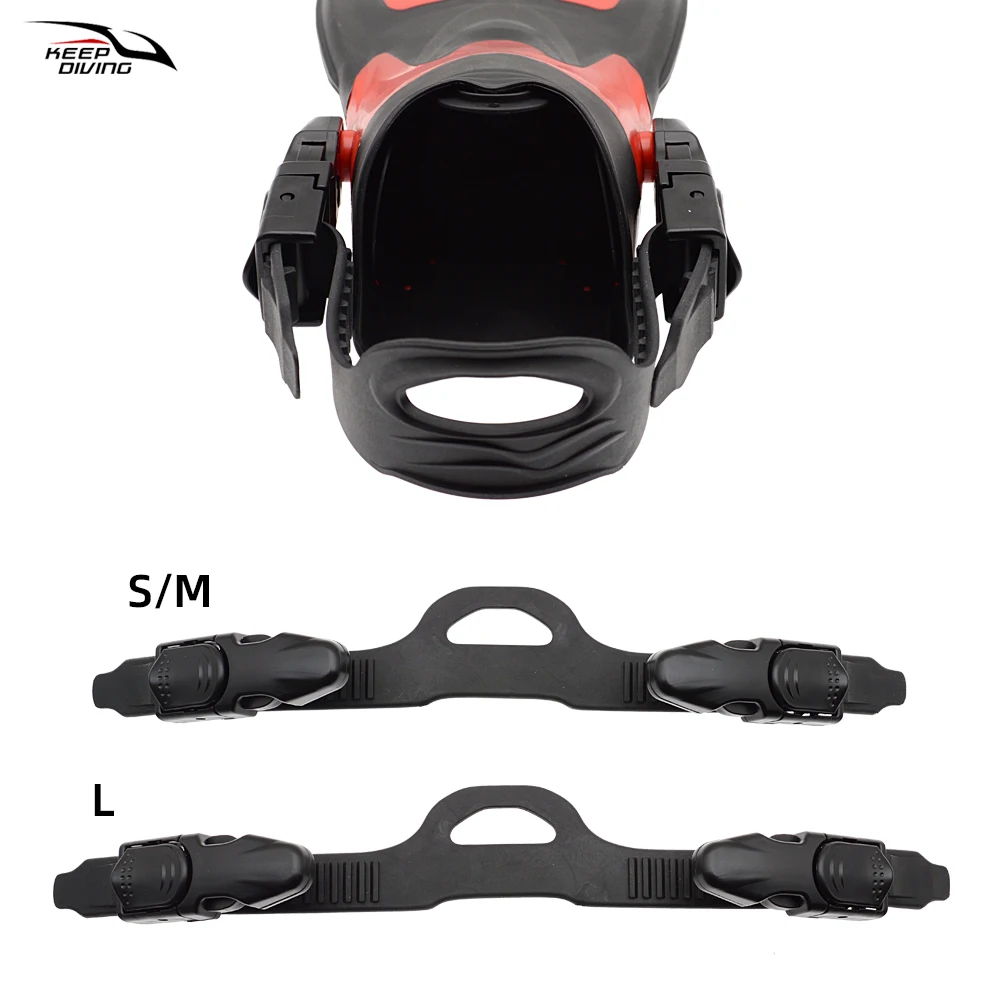 1 Pair KEEP DIVING Adjustable Scuba Diving Fins Accessories Swimming Fins Straps Big Buckles Small Buckles One Pair For Sale