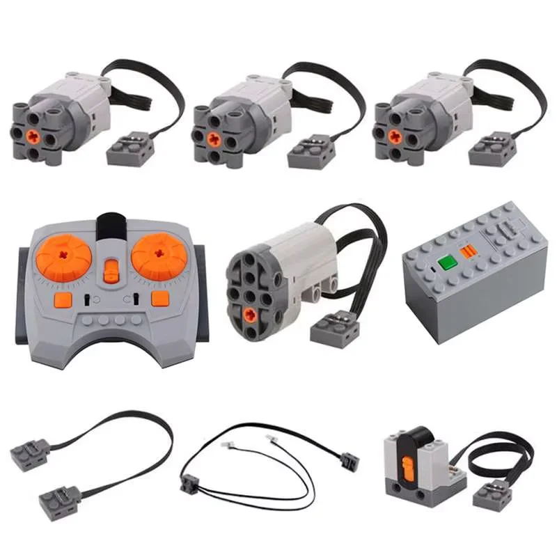 

9 in 1 MOC Power Group Technology Building Blocks Motor Battery Box Infrared Speed Controller Receiver PF Blocks 88003 88004