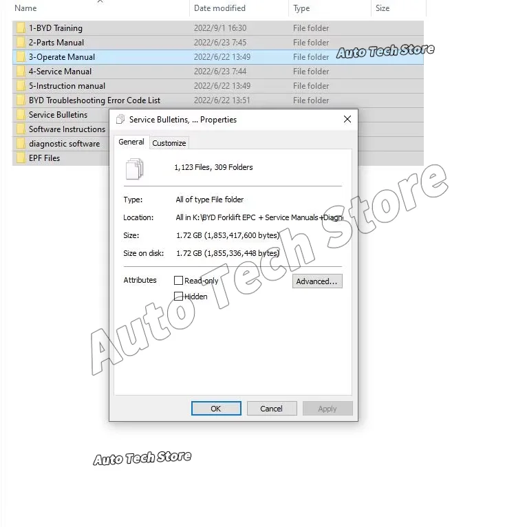 For BYD Forklift Parts Catalogues+Service+Operator Manuals Automobiles Car Repair Tool Diagnostic Tools Software