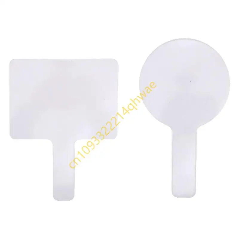

10Pcs Handheld Answer Paddles Double Side Erasable Paddles Small Paper Whiteboards Sign Auction Paddles for Classroom