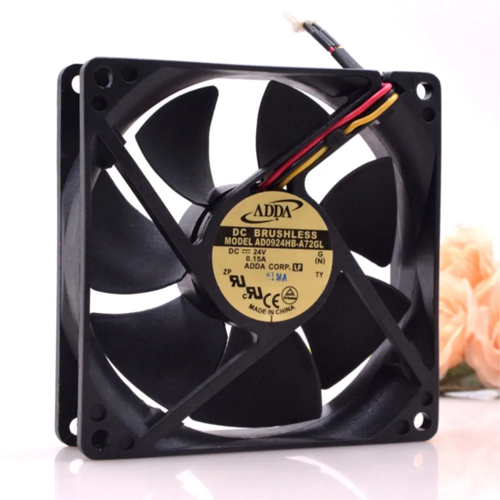 

Вентилятор охлаждения 92x25 мм, 24В постоянного тока, с высоким расходом воздуха, для ADDA AD0924HB-A72GL 9025, 0.15А, с двойным шарикоподшипником, для серверов и инверторов