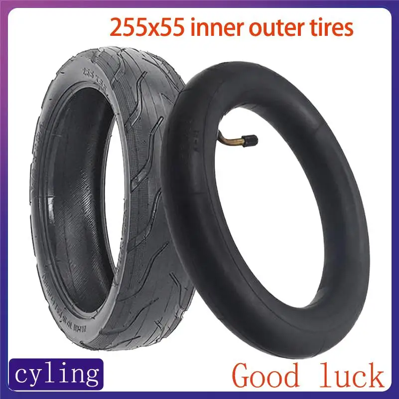 

Premium 10 inch inflatable tire and inner tube for electric scooter replacement 255x55