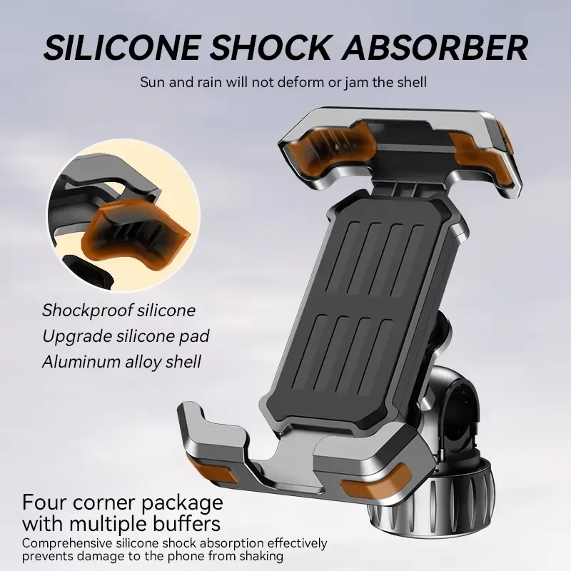 Cycling Phone Holder Motorcycle Cell Phone Holder Smartphone Stand Soporte Para Celular Support Téléphone 360 Rotary