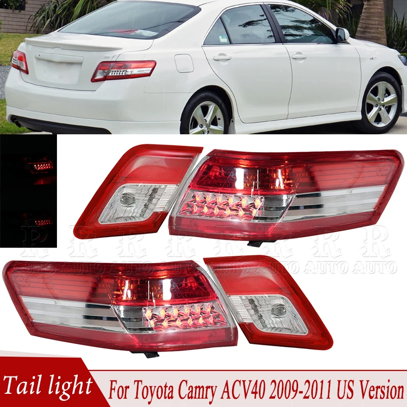 

Задний фонарь в сборе для Toyota Camry ACV40 2009-2011, американская версия, Middle East Edition, задний стоп-сигнал автомобиля 81561-33520 81550-06340
