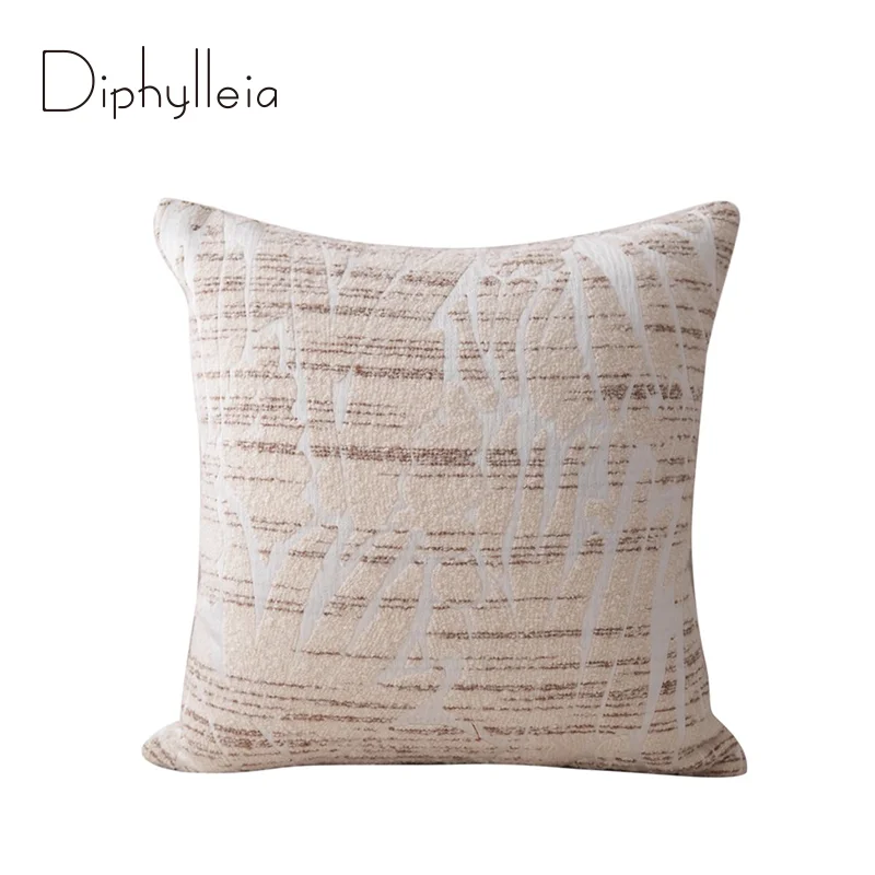 Diphylleia Luxury Textured Boucle Cushion Covers Brown And Cream Neutral Striped Throw Pillow Cases Modern Farmhouse Home Decor