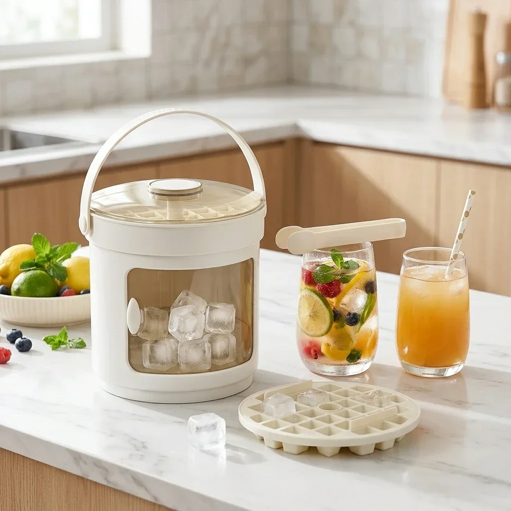 36-Grid Ice Cube Maker Professional Food Grade Easy Release Ice Box for Home Party Cocktail Coffee Cooling Accessories