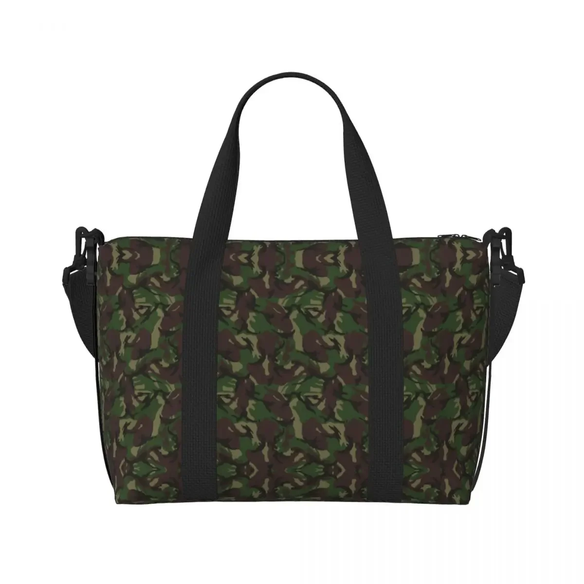 Bolso de mano de camuflaje británico DPM personalizado para mujer, bolsas de viaje de gran capacidad, ejército militar, camuflaje, playa, gimnasio