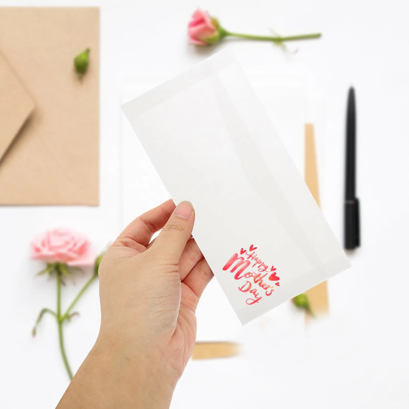 

30Pcs Colorful Mothers Day Envelopes for Cards Charming Cheerful Design Mothers Day Greeting Envelopes for Mom Birthday Gift