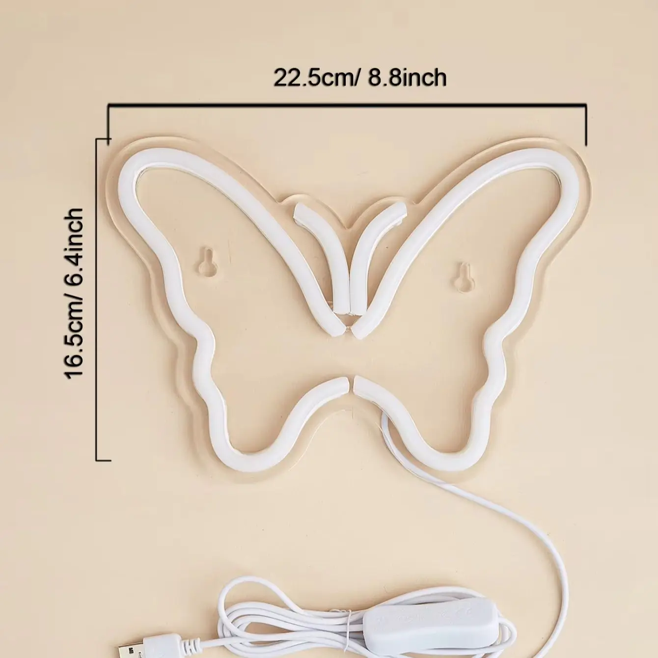 Chi-buy LED Neon Butterfly USB Powered Neon Signs Decor Lamp Signs Birthday Gift Wall Art For Bedroom Room Bar Shop