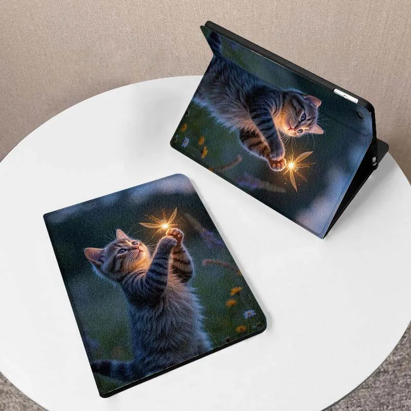 

Luminous Cat Popular Cool For Samsung Galaxy Tab A7 A A8 A9 A11 S6 S11 10.1 10.4 10.5 Inch Lite PLus Tablet Case