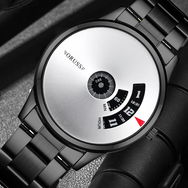 Reloj de hombre de moda con personalidad bonita, nuevo concepto de moda, reloj de hombre duradero de ocio para caballero de negocios