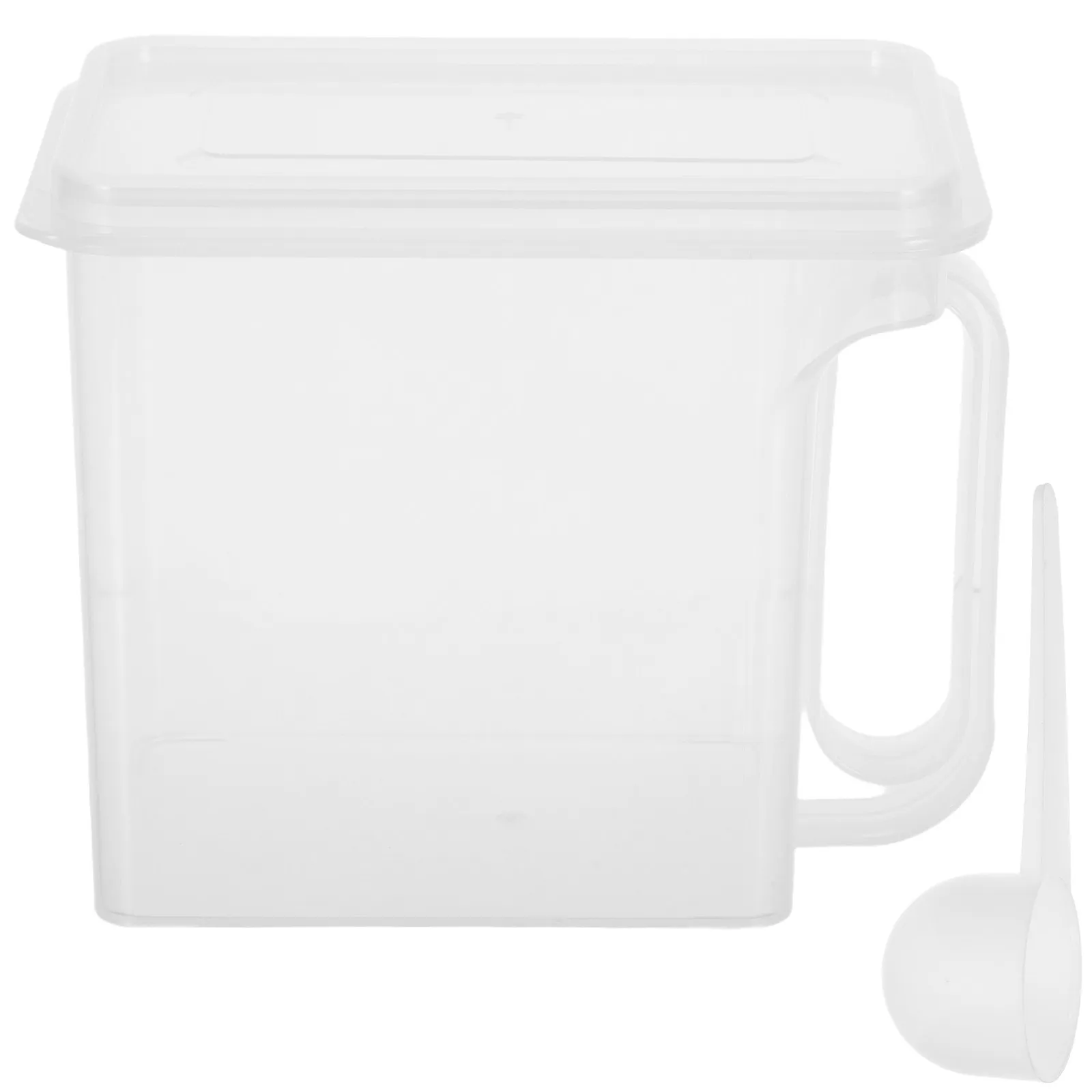 Laundry Detergent Container 6.9x5.7x4.3 Plastic Airtight Powder Storage Bin Portable Laundry Room Organizer Detergent Box