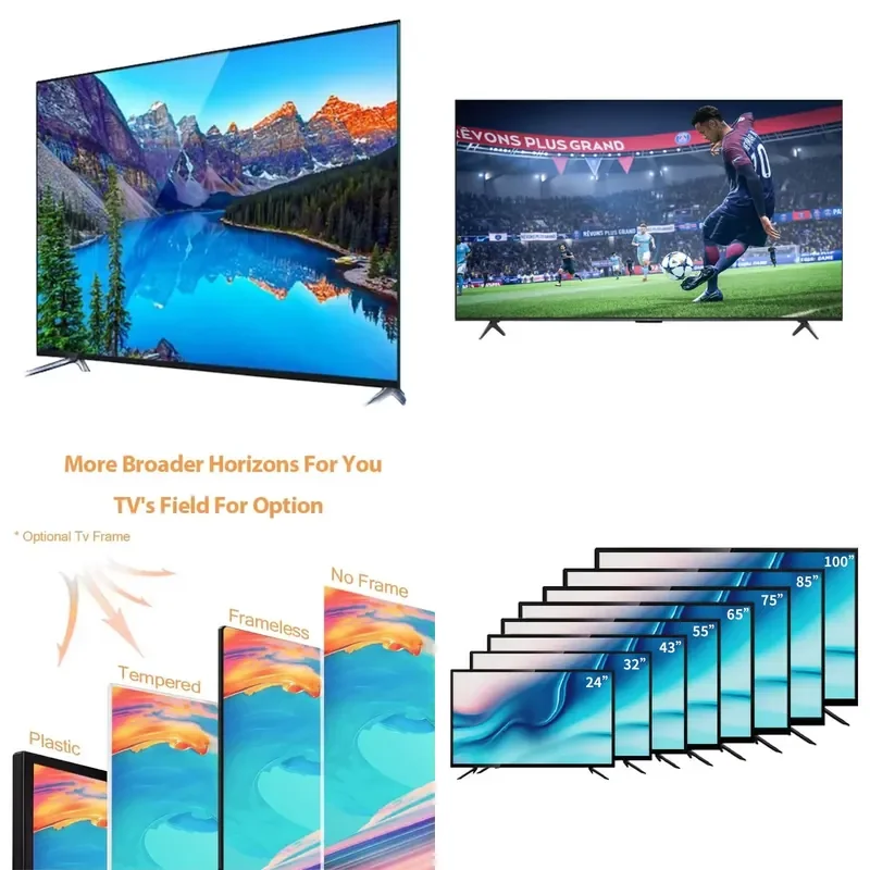 For 65 Inch Smart LED TV Screen WIFI Home Hotel Television