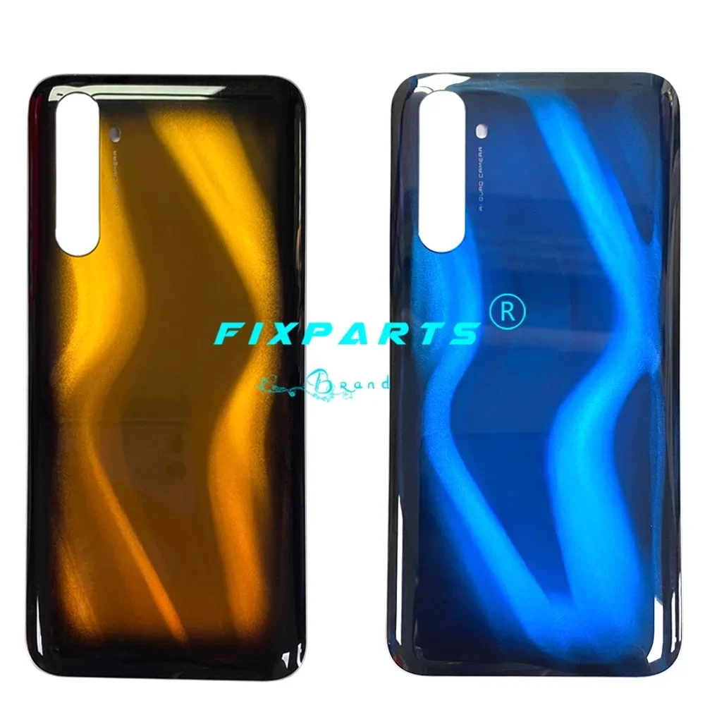 New For Realme 6 Pro Battery Cover Rear Door Housing Glass Case RMX2061,RMX2063 Back Cover Replacement Parts