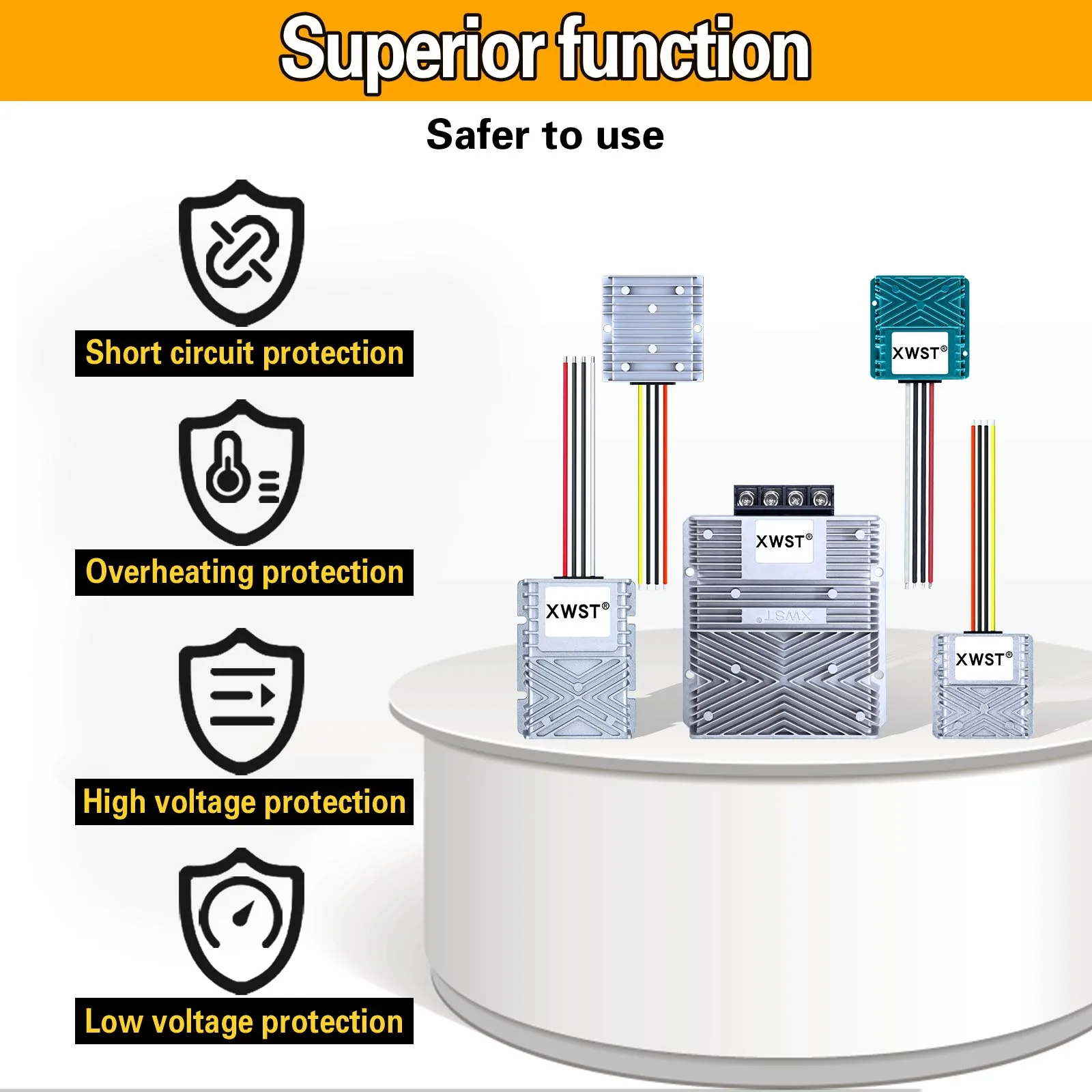 XWST DC DC Konstantstrom-Batterieladegerät 9-35 V 12 V 24 V bis 12,6 V 14,5 V 5 A 8 A 12 A 15 A 22 A Lithium-Blei-Säure mit Wasserdicht – Detail 24