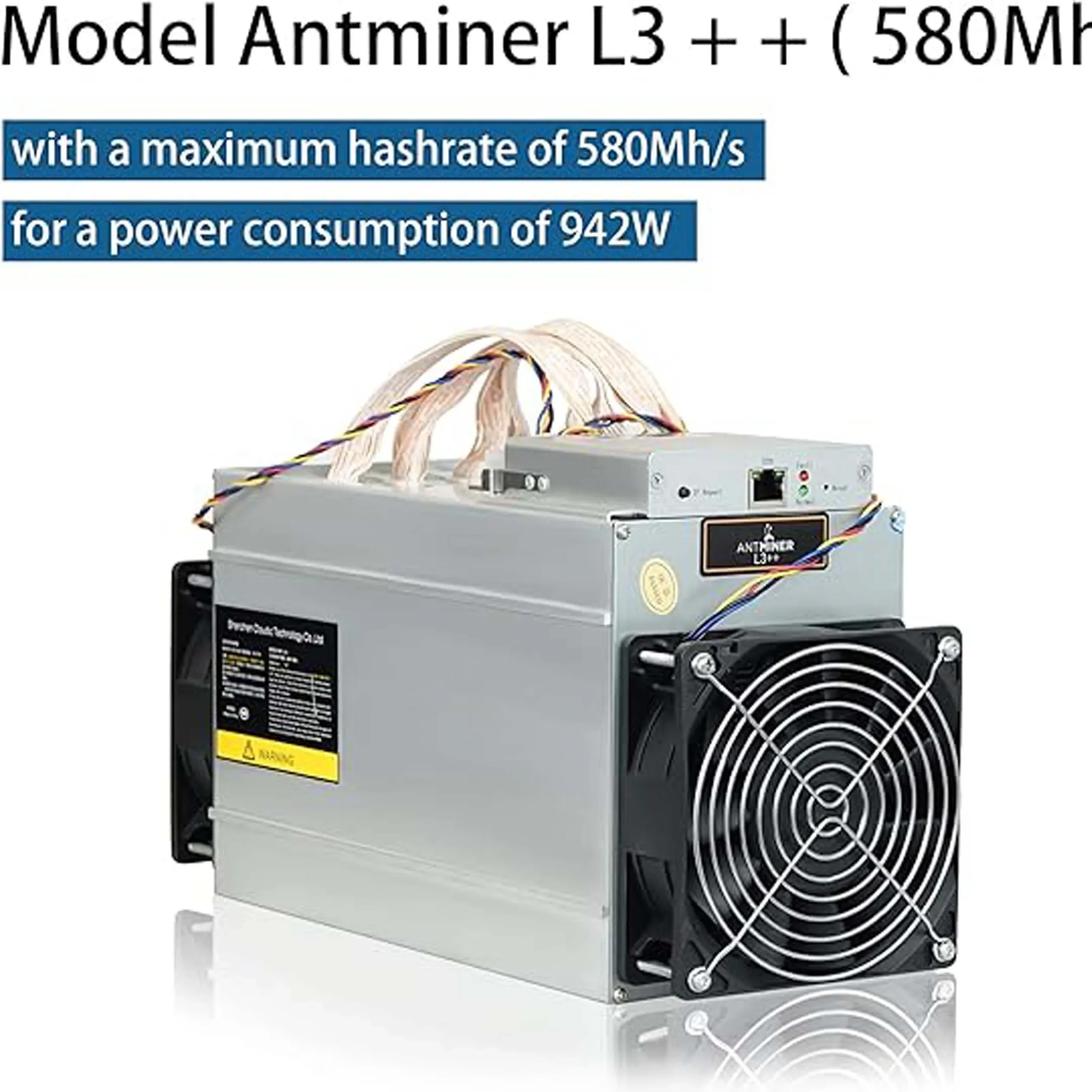 Bitmain Antminer L3 + 504MH/s ASIC Dogecoin Doge Litecoin LTC Mineiro Scrypt Criptomoeda